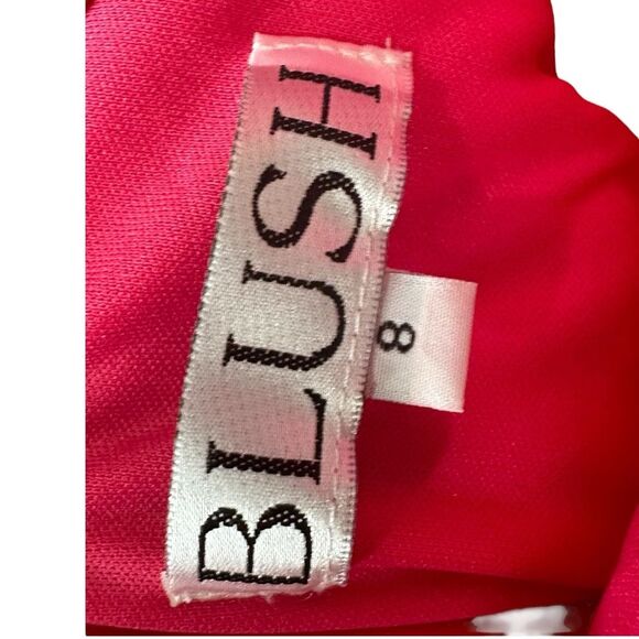 NWT Blush neon pink size 8 mini sequin homecoming party dress strappy back - Picture 11 of 11